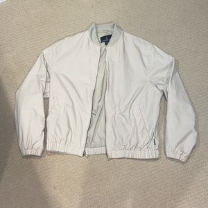 London Fog Beige/Cream Vintage Bomber - L